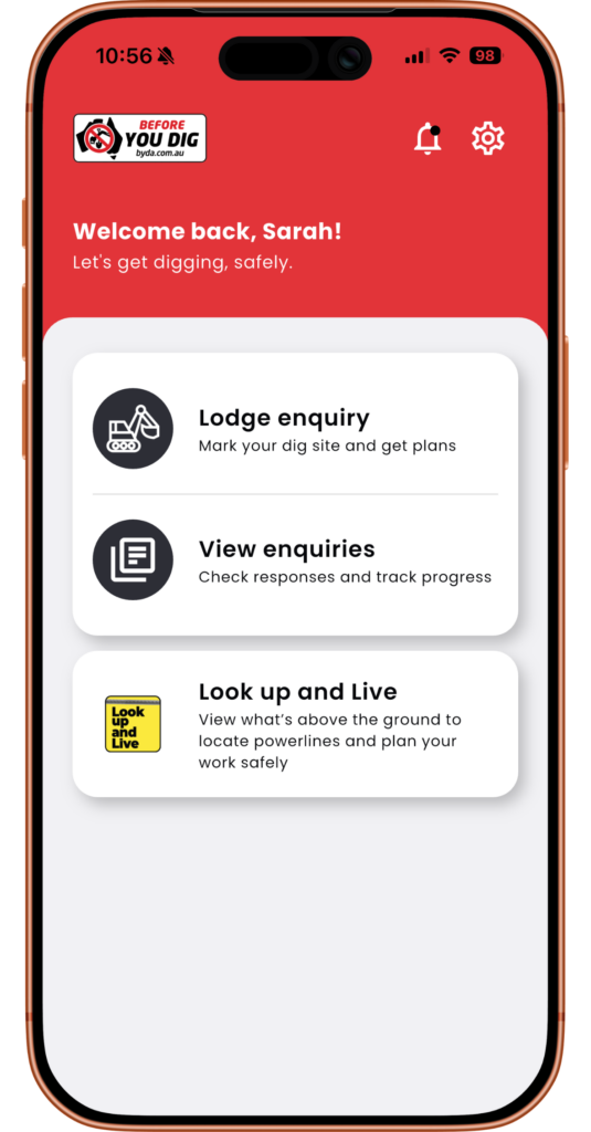 BYDA app update LUAL button